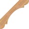 Ekena Millwork 3 1/2"W x 24"D x 24"H Olympic Smooth Knee Brace, Western Red Cedar BRC04X24X24OLY00SWR - alternate 4